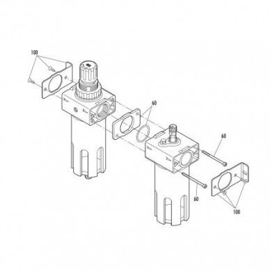 Oro  filtras su reduktoriumi 1" GAV FR300 2