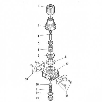 Oro reduktorius 1/4' GAV, R180 2